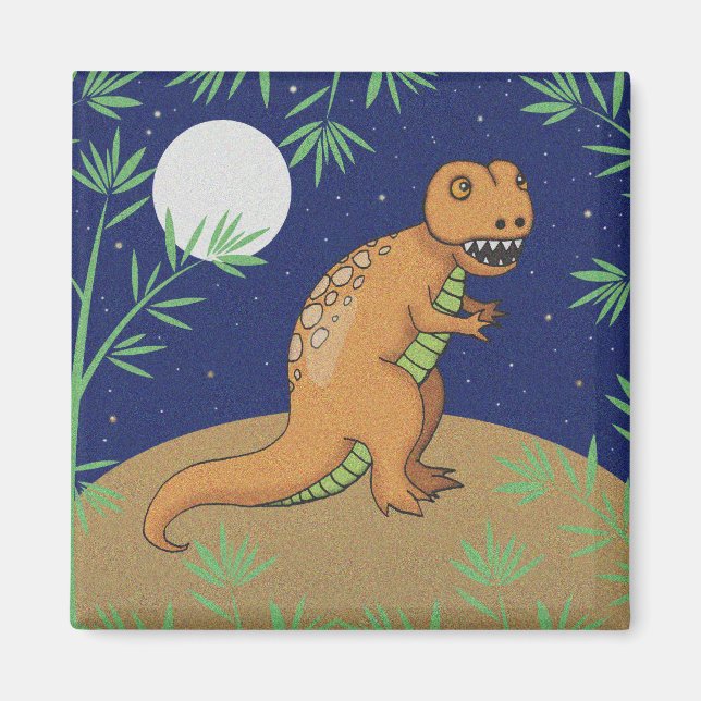 Imã Ímã de Dinossauro T-Rex (Frente)