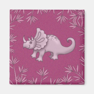 Imã Ímã de Dinossauro Triceratops Fofo