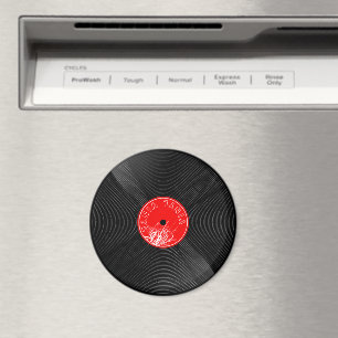 Imã Ímã de Disco de Vinil Retrô Decoração de Música Vi