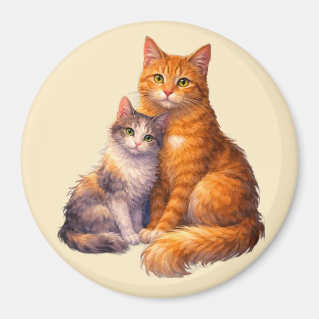 Imã Ímã de Dois Gatos (Frente)