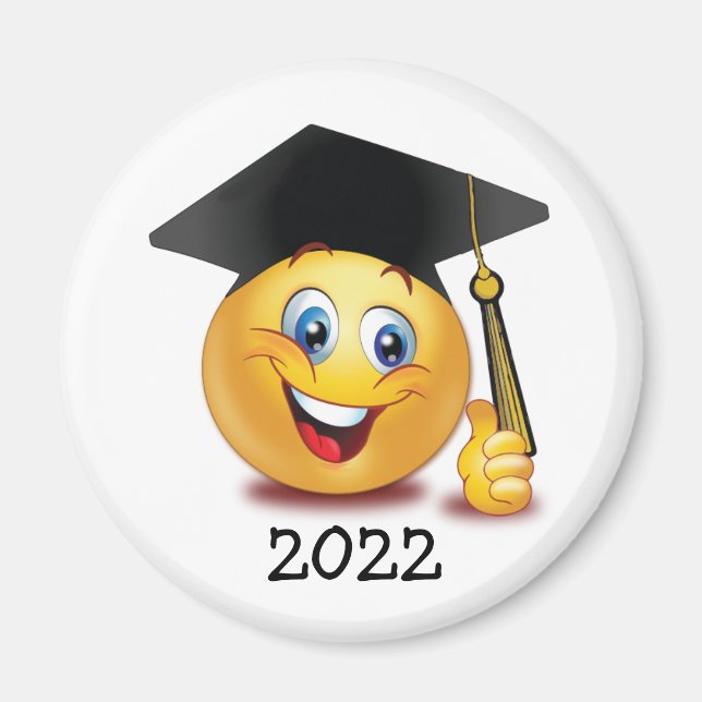 Imã Ímã de Emoji de Formatura (Frente)