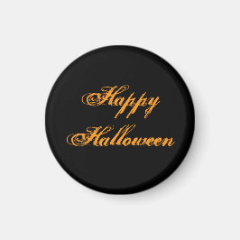 Imã Ímã de Escrita à Mão Feliz Halloween (Preto e Lara