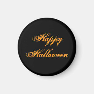 Imã Ímã de Escrita à Mão Feliz Halloween (Preto e Lara