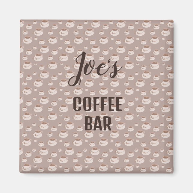 Imã Ímã de Estação de Café Personalizada (Frente)