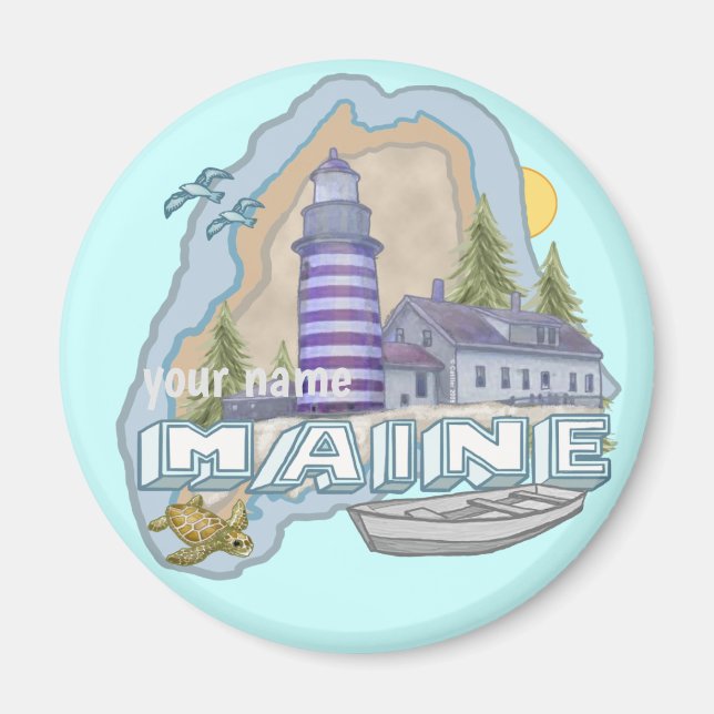 Imã Ímã de farol de Maine (Frente)