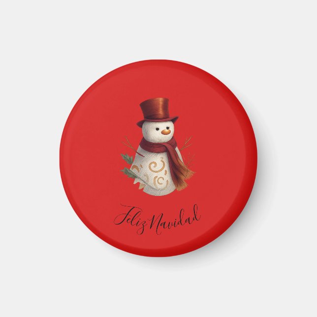 Imã Ímã de Feliz Natal - Feliz Navidad (Frente)