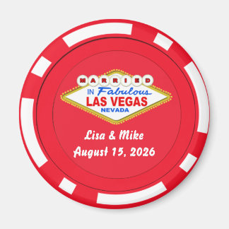 Imã Ímã de Ficha de Poker Casado em Las Vegas