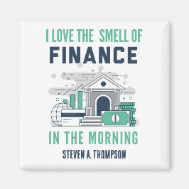 Imã Ímã de Finanças Engraçado Personalizado