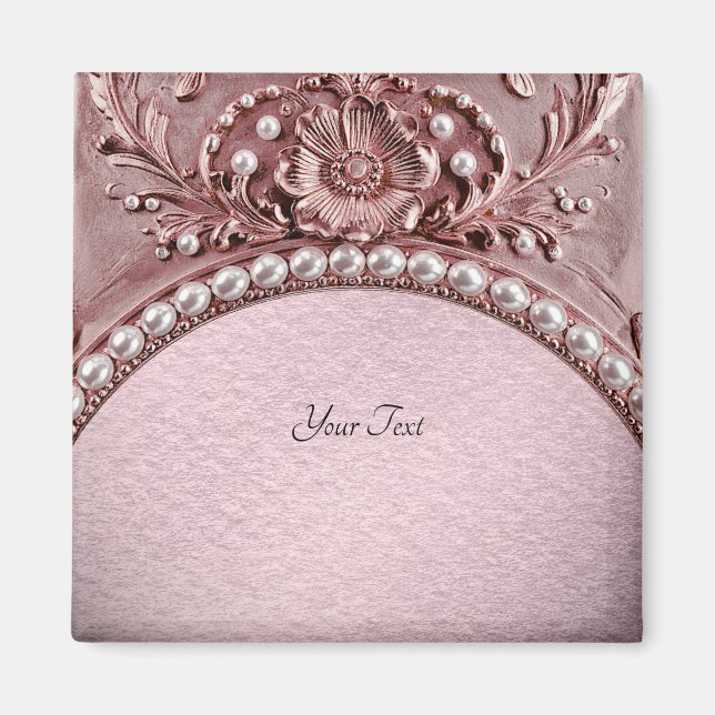 Imã Ímã de Flor Rosa (Frente)