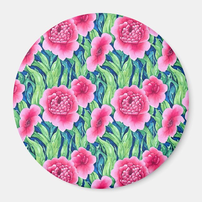 Imã Ímã de Floral em Aquarela (Frente)