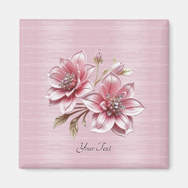 Imã Ímã de Flores Rosa Modernas