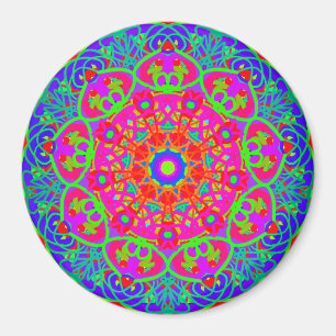 Imã Ímã de florescência do estilo da mandala da flo