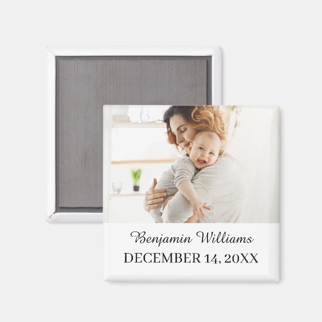 Imã Ímã de Foto de Aniversário Favor de Lembrança de F (Front/Back)