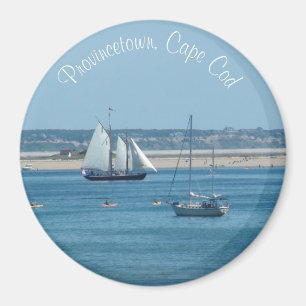 Imã Ímã de Foto de Sailboat Oceano Cape Cod Provinceto