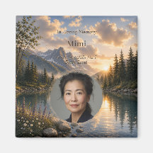 Ímã de Foto Memorial Quiet Waters | Personalizado