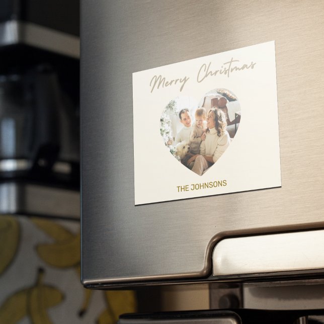Imã Ímã de Foto Personalizado de Natal Feliz (Criador carregado)