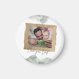 Imã Ímã de Foto Personalizado do Dia dos Pais