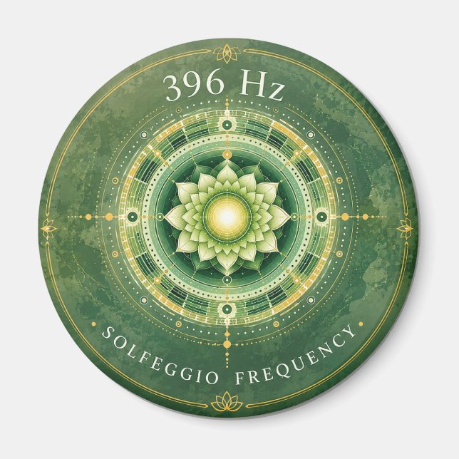 Imã Ímã de Frequência Solfejo 396 Hz (Frente)