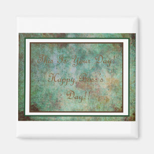 Imã Ímã de Frig do dia do chefe feliz!