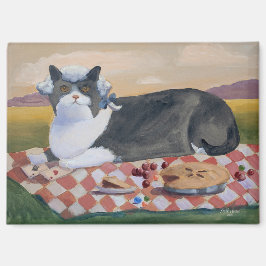 Imã Ímã de Gato Engraçado George Washington