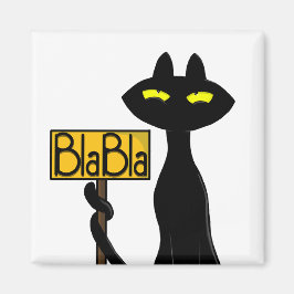 Imã Ímã de Gato Preto Engraçado " Bad Boogie - BlaBla-