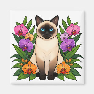 Imã ímã de gato siamês tropical