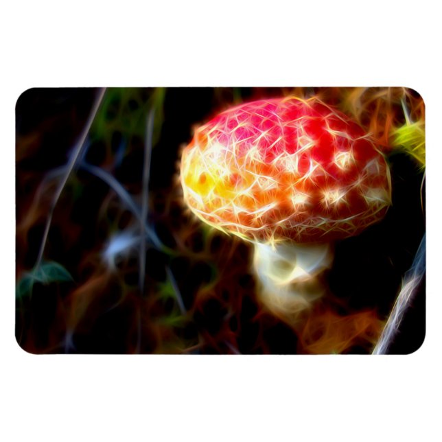 Ímã Imã de geladeira Agárica de Voo Elétrico (Amanita) (Horizontal)