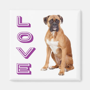 Imã Ímã de Geladeira Cachorrinho Boxer Amoroso
