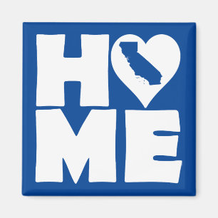 Imã Ímã de Geladeira California Home Heart State