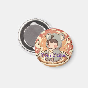 Imã Ímã de Geladeira Coala Kawaii Fofo Chibi