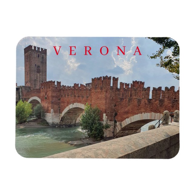 Ímã Imã de geladeira da Ponte de Verona Castelvecchio (Horizontal)
