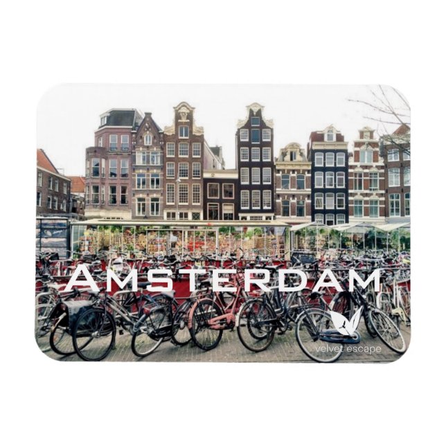 Ímã Imã de geladeira de Amsterdã por Velvet Escape (Horizontal)