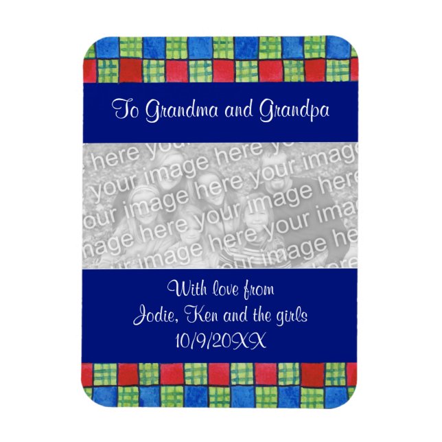 Ímã Imã de geladeira de Carregamento de Fotografias da (Vertical)