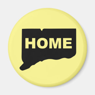 Imã Ímã de Geladeira de Connecticut Casa Longe do Esta
