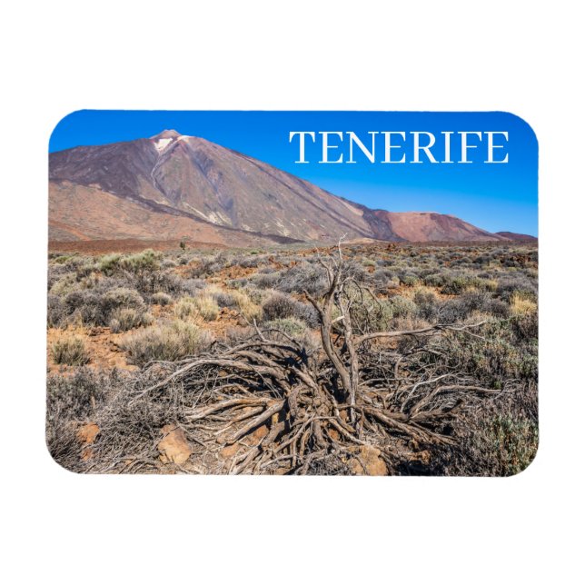Ímã Imã de geladeira de exibição Tenerife Mount Teide (Horizontal)