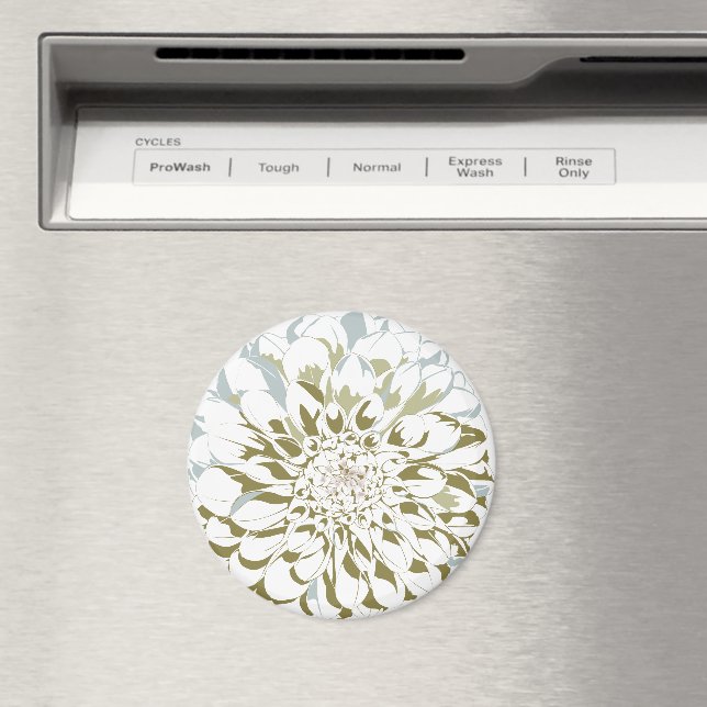 Imã Ímã de geladeira de flor de dália (In Situ (Dishwasher))