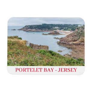 Ímã imã de geladeira de Jersey Portelet Bay