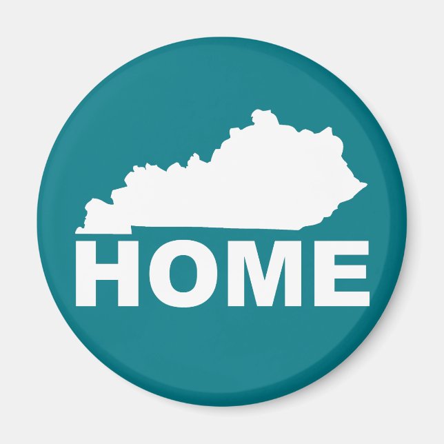 Imã Ímã de Geladeira de Kentucky Casa Longe do Estado (Frente)