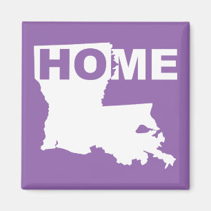 Imã Ímã de Geladeira de Louisiana Longe de Casa