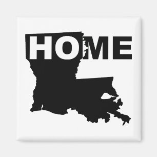 Imã Ímã de Geladeira de Louisiana Longe de Casa