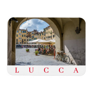 Ímã imã de geladeira de Lucca Piazza Anfiteatro