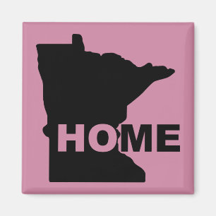 Imã Ímã de Geladeira de Minnesota Casa Longe do Estado