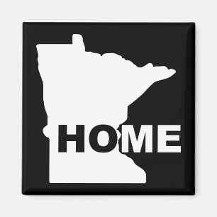 Imã Ímã de Geladeira de Minnesota Casa Longe do Estado