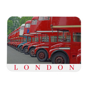 Ímã imã de geladeira de ônibus vermelho de Londres