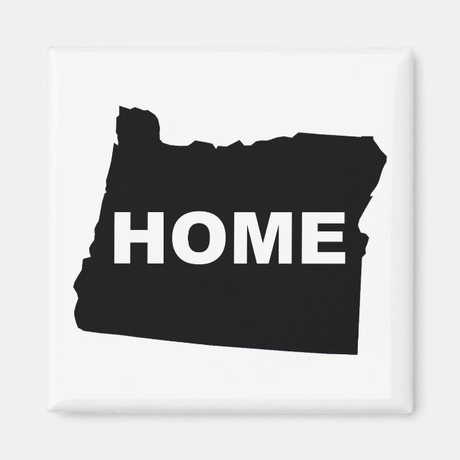 Imã Ímã de Geladeira de Oregon Longe de Casa (Frente)