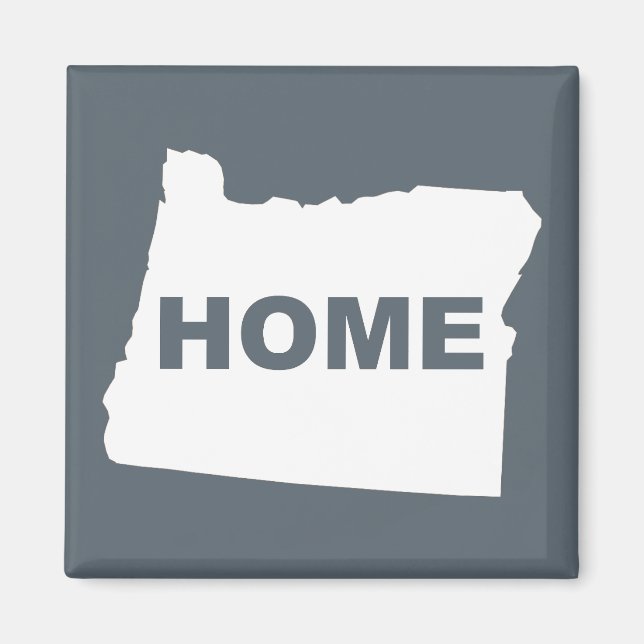Imã Ímã de Geladeira de Oregon Longe de Casa (Frente)