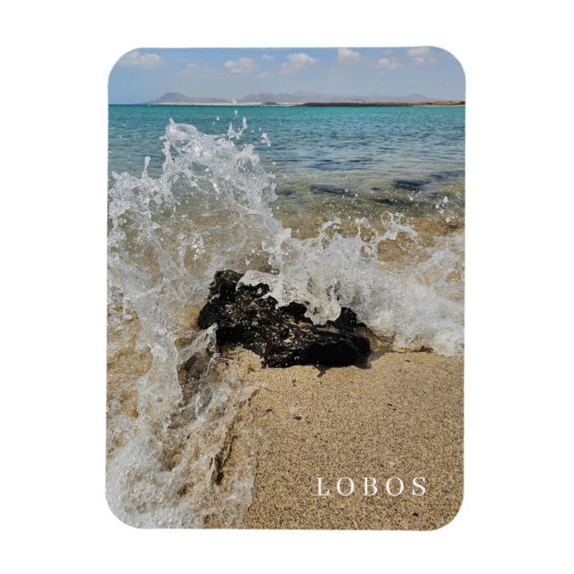 Ímã Imã de geladeira de praia em Lobos Island (Vertical)