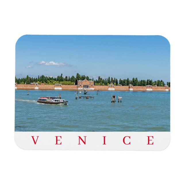 Ímã Imã de geladeira de Veneza San Michele (Horizontal)