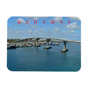 Ímã Imã de geladeira de visão da ponte da Ilha Bahamas