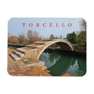 Ímã Imã de geladeira de visão da ponte do Torcello Dev